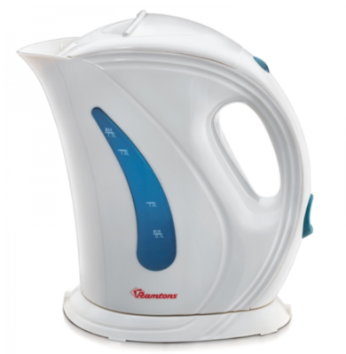 Ramtons White and Blue Electric Cordless Kettle 1.7 Litres RM225